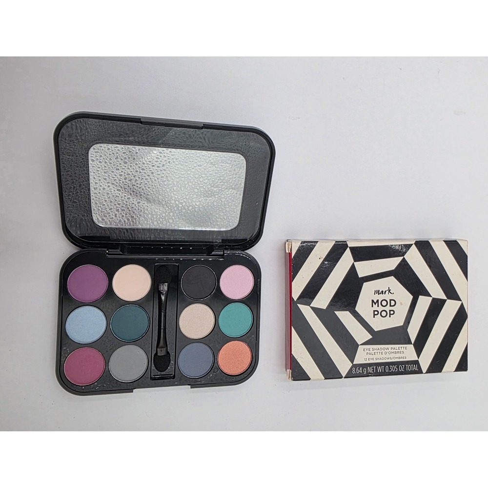 Mark Avon Mod Pop Eye Shadow Palette 12 Shades Matte Shimmer Limited Edition 17'